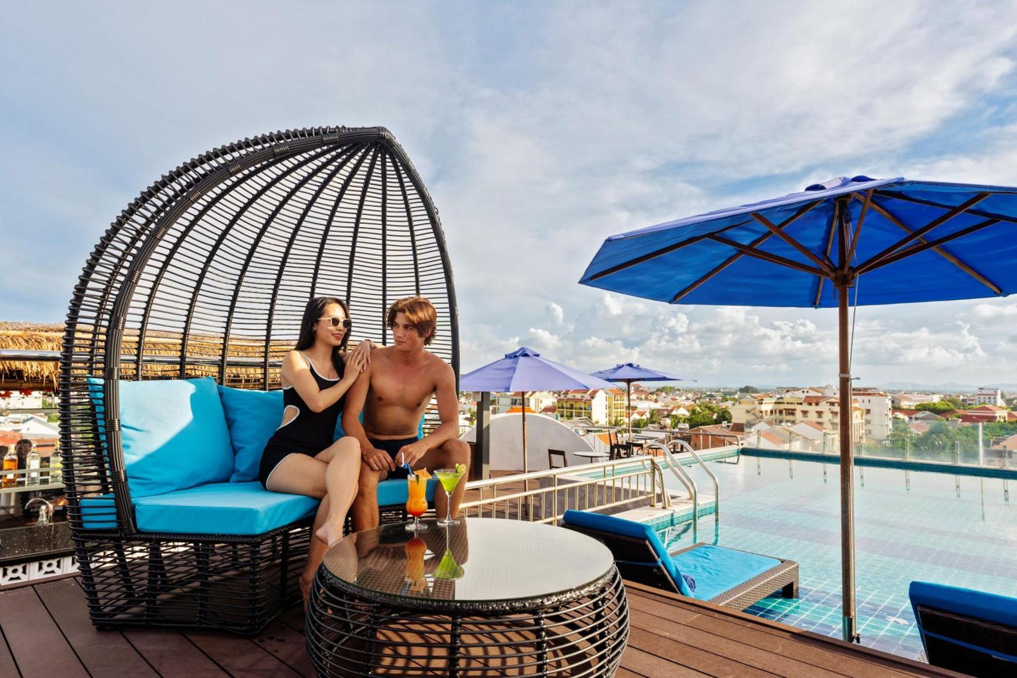 Qualia De Hotel Hoi An - Rooftop Bar City View Exteriör bild